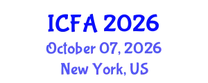 International Conference on Finance and Accounting (ICFA) October 07, 2026 - New York, United States