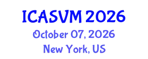 International Conference on Animal Science and Veterinary Medicine (ICASVM) October 07, 2026 - New York, United States