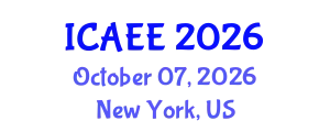 International Conference on Agricultural and Environmental Engineering (ICAEE) October 07, 2026 - New York, United States