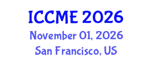 International Conference on Chemical and Molecular Engineering (ICCME) November 01, 2026 - San Francisco, United States