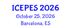 International Conference on Electrical Power and Energy Systems (ICEPES) October 25, 2026 - Barcelona, Spain