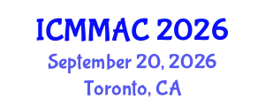 International Conference on Mathematical Modeling, Analysis and Computation (ICMMAC) September 20, 2026 - Toronto, Canada