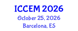 International Conference on Construction Engineering and Management (ICCEM) October 25, 2026 - Barcelona, Spain