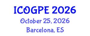 International Conference on Oil, Gas and Petrochemical Engineering (ICOGPE) October 25, 2026 - Barcelona, Spain
