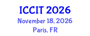 International Conference on Computer and Information Technology (ICCIT) November 18, 2026 - Paris, France