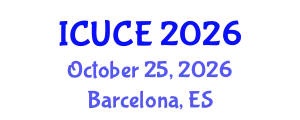 International Conference on Urban and Civil Engineering (ICUCE) October 25, 2026 - Barcelona, Spain