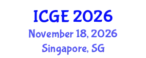 International Conference on Geomatics Engineering (ICGE) November 18, 2026 - Singapore, Singapore