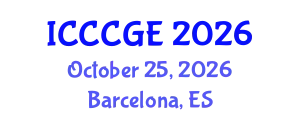 International Conference on Civil, Construction and Geological Engineering (ICCCGE) October 25, 2026 - Barcelona, Spain