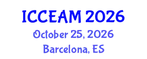 International Conference on Civil Engineering and Applied Mechanics (ICCEAM) October 25, 2026 - Barcelona, Spain