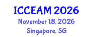 International Conference on Civil Engineering and Applied Mechanics (ICCEAM) November 18, 2026 - Singapore, Singapore