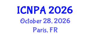 International Conference on Neutrino Physics and Astrophysics (ICNPA) October 28, 2026 - Paris, France