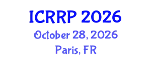 International Conference on Radioactivity and Radiation Protection (ICRRP) October 28, 2026 - Paris, France