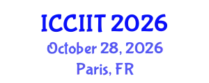 International Conference on Communication, Internet and Information Technology (ICCIIT) October 28, 2026 - Paris, France