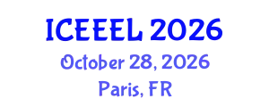 International Conference on e-Education and e-Learning (ICEEEL) October 28, 2026 - Paris, France