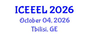 International Conference on e-Education and e-Learning (ICEEEL) October 04, 2026 - Tbilisi, Georgia
