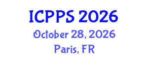 International Conference on Psychology and Psychological Sciences (ICPPS) October 28, 2026 - Paris, France
