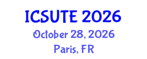 International Conference on Sustainable Urban Transport and Environment (ICSUTE) October 28, 2026 - Paris, France