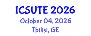 International Conference on Sustainable Urban Transport and Environment (ICSUTE) October 04, 2026 - Tbilisi, Georgia