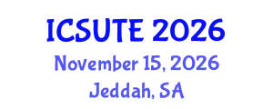 International Conference on Sustainable Urban Transport and Environment (ICSUTE) November 15, 2026 - Jeddah, Saudi Arabia