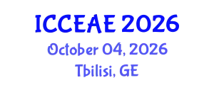 International Conference on Civil, Environmental and Architectural Engineering (ICCEAE) October 04, 2026 - Tbilisi, Georgia