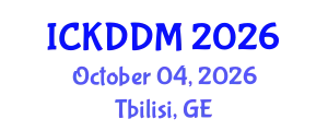 International Conference on Knowledge Discovery and Data Mining (ICKDDM) October 04, 2026 - Tbilisi, Georgia
