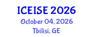International Conference on Enterprise Information Systems and Engineering (ICEISE) October 04, 2026 - Tbilisi, Georgia