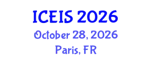 International Conference on Engineering and Industrial Sciences (ICEIS) October 28, 2026 - Paris, France