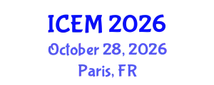 International Conference on Energy Management (ICEM) October 28, 2026 - Paris, France