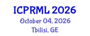 International Conference on Pattern Recognition and Machine Learning (ICPRML) October 04, 2026 - Tbilisi, Georgia