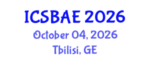 International Conference on Sustainable Building and Architectural Engineering (ICSBAE) October 04, 2026 - Tbilisi, Georgia