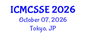 International Conference on Mathematical, Computational and Statistical Sciences and Engineering (ICMCSSE) October 07, 2026 - Tokyo, Japan