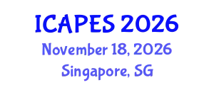 International Conference on Aerospace, Propulsion and Energy Sciences (ICAPES) November 18, 2026 - Singapore, Singapore