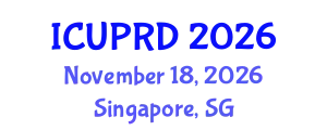 International Conference on Urban Planning and Regional Development (ICUPRD) November 18, 2026 - Singapore, Singapore