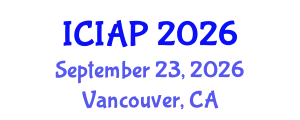 International Conference on Image Analysis and Processing (ICIAP) September 23, 2026 - Vancouver, Canada