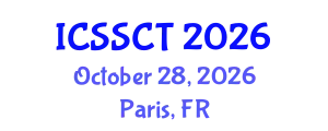 International Conference on Space Science and Communication Technology (ICSSCT) October 28, 2026 - Paris, France
