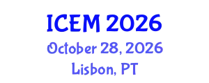 International Conference on Environmental Management (ICEM) October 28, 2026 - Lisbon, Portugal