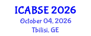 International Conference on Agricultural and Biological Systems Engineering (ICABSE) October 04, 2026 - Tbilisi, Georgia