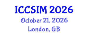 International Conference on Computer Science and Information Management (ICCSIM) October 21, 2026 - London, United Kingdom
