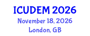 International Conference on Urban Development and Environmental Management (ICUDEM) November 18, 2026 - London, United Kingdom
