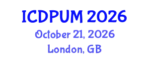 International Conference on Development Planning and Urban Management (ICDPUM) October 21, 2026 - London, United Kingdom