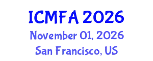 International Conference on Management, Finance and Accounting (ICMFA) November 01, 2026 - San Francisco, United States