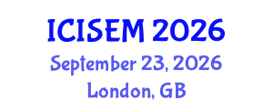 International Conference on Information Systems Engineering and Management (ICISEM) September 23, 2026 - London, United Kingdom