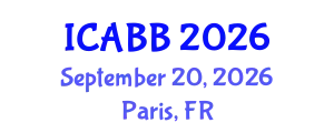 International Conference on Applied Biology and Biotechnology (ICABB) September 20, 2026 - Paris, France
