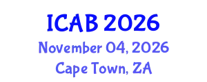 International Conference on Agriculture and Biotechnology (ICAB) November 04, 2026 - Cape Town, South Africa