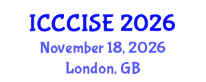 International Conference on Computer, Communication and Information Sciences, and Engineering (ICCCISE) November 18, 2026 - London, United Kingdom