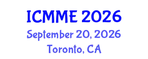 International Conference on Metallurgical and Materials Engineering (ICMME) September 20, 2026 - Toronto, Canada