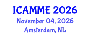 International Conference on Automotive, Mechanical and Materials Engineering (ICAMME) November 04, 2026 - Amsterdam, Netherlands