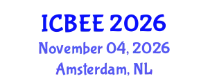 International Conference on Biotechnology and Environment Engineering (ICBEE) November 04, 2026 - Amsterdam, Netherlands