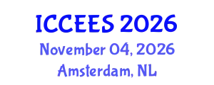 International Conference on Chemical, Ecological and Environmental Sciences (ICCEES) November 04, 2026 - Amsterdam, Netherlands
