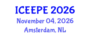 International Conference on Electrical, Electronics and Power Engineering (ICEEPE) November 04, 2026 - Amsterdam, Netherlands